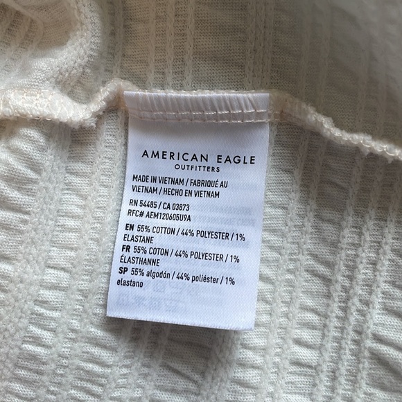 American Eagle Smocked Tee White XXL - Picture 4 of 6